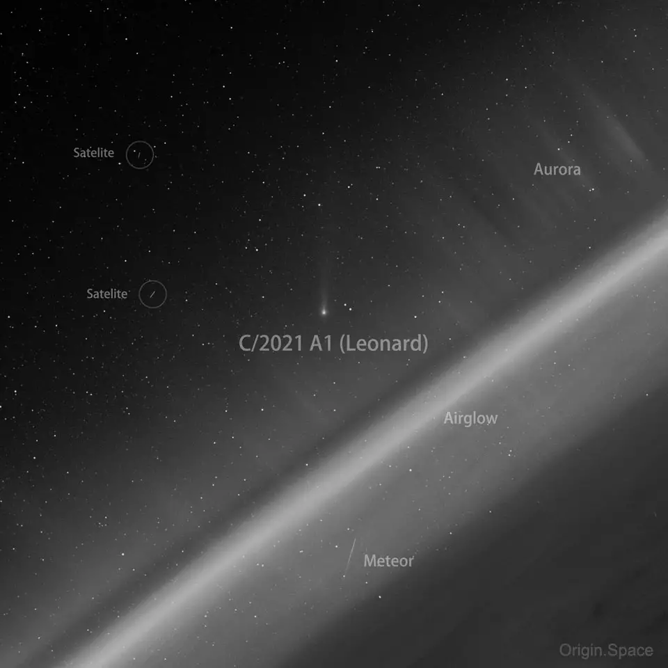 Comet Leonard from Space