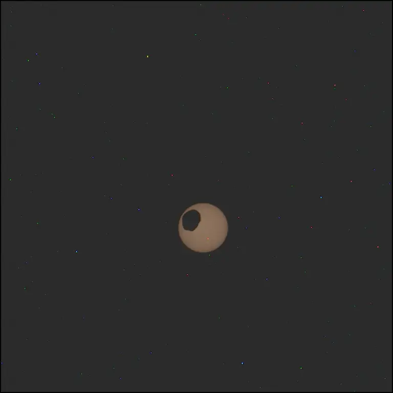 Daily Telescope: A solar eclipse from the surface of Mars