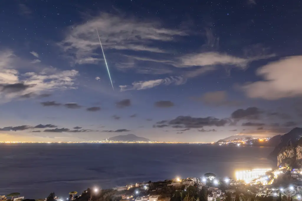 Meteor over the Bay of Naples