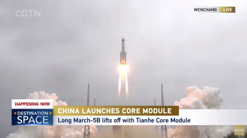 China launches Tianhe module, start of ambitious two-year station construction effort