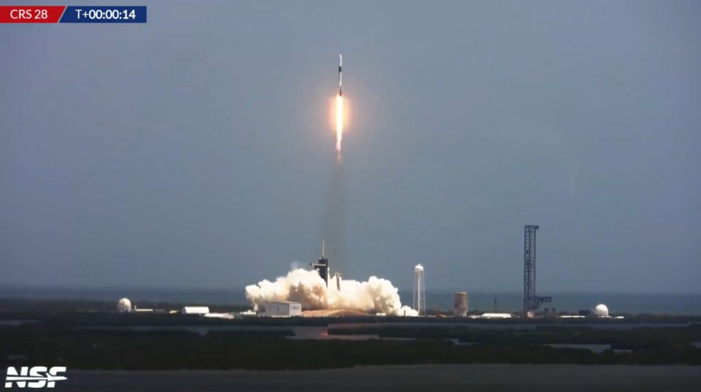 SpaceX launches CRS-28 ISS resupply mission