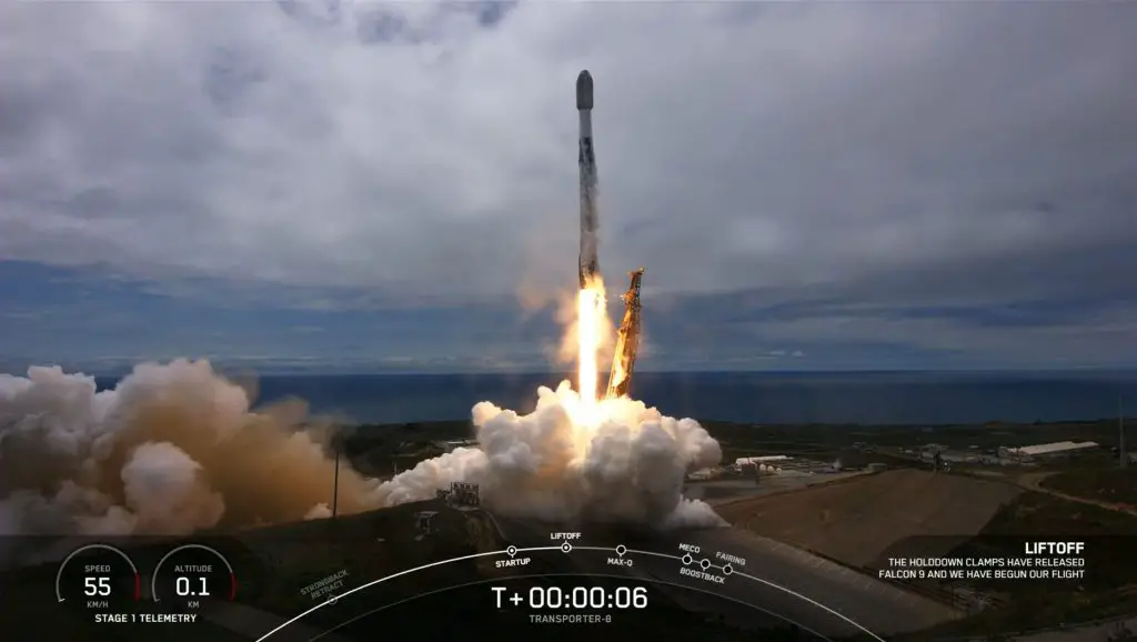 SpaceX Transporter-8 launches 72 payloads marking 200th booster landing