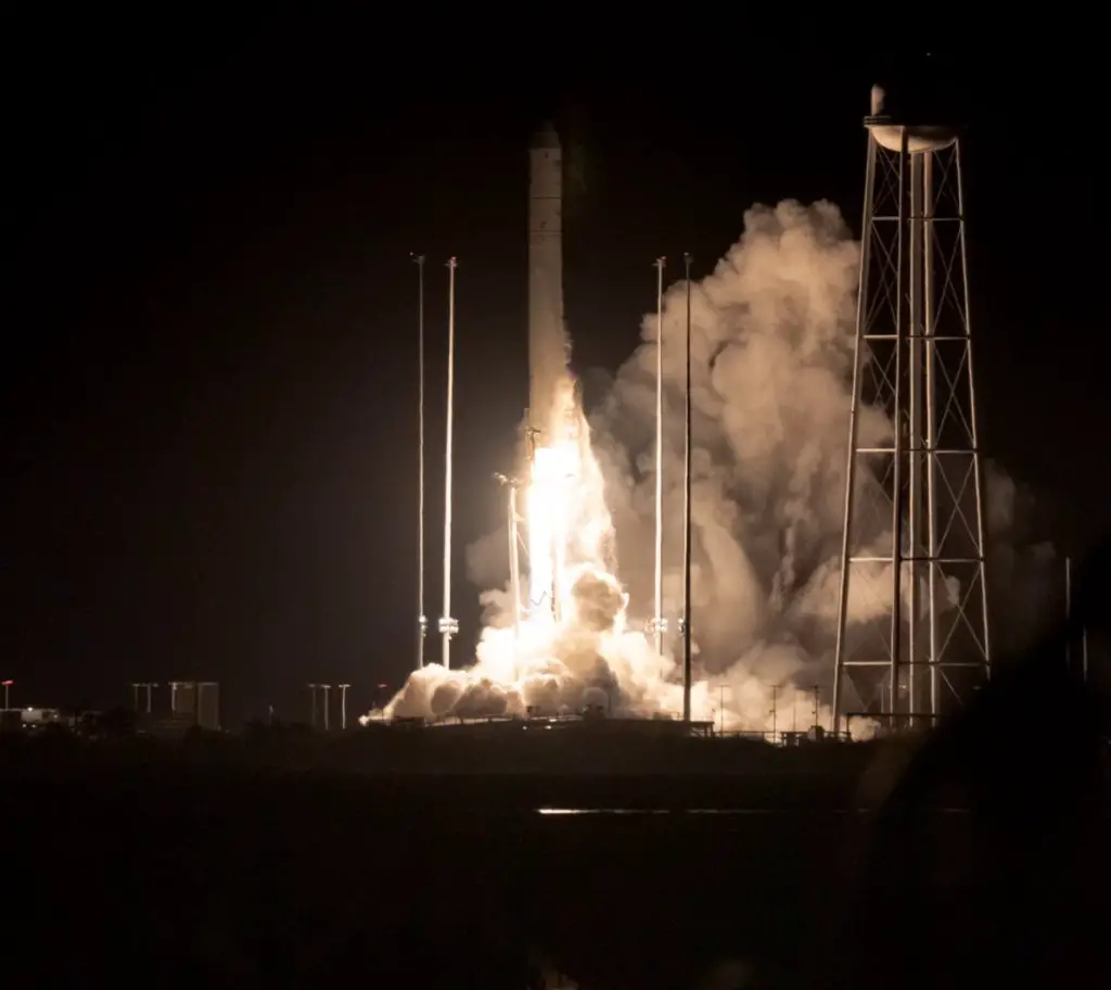 Antares 230+ farewell launch flying S.S. Laurel Clark to ISS