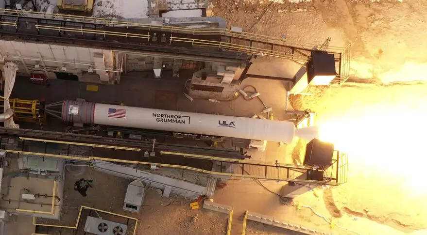 Northrop Grumman test fires solid motor for ULA’s Vulcan rocket