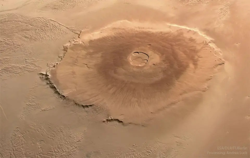 Olympus Mons: Largest Volcano in the Solar System