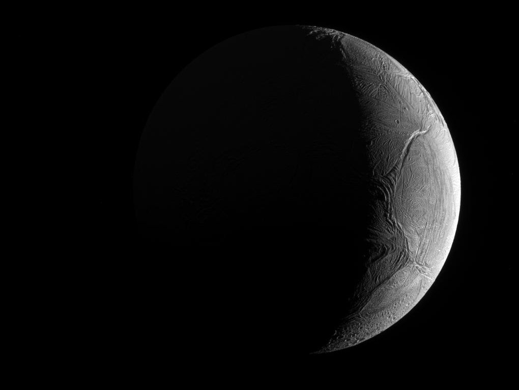 Crescent Enceladus