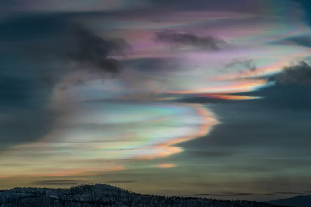 Nacreous Clouds over Lapland