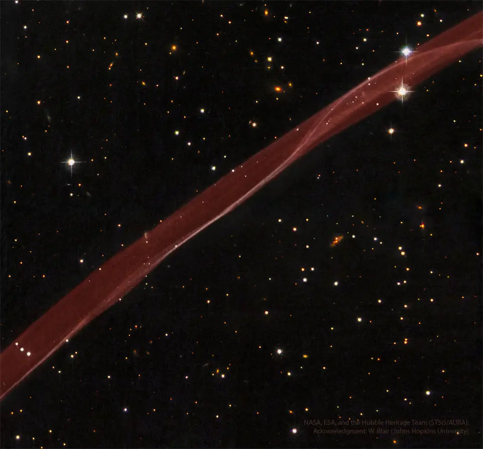 SN 1006: A Supernova Ribbon from Hubble