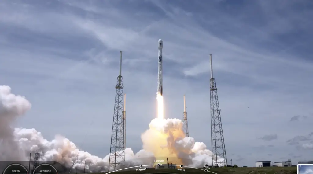 Falcon 9 launches GPS satellite in first national security mission with reused booster