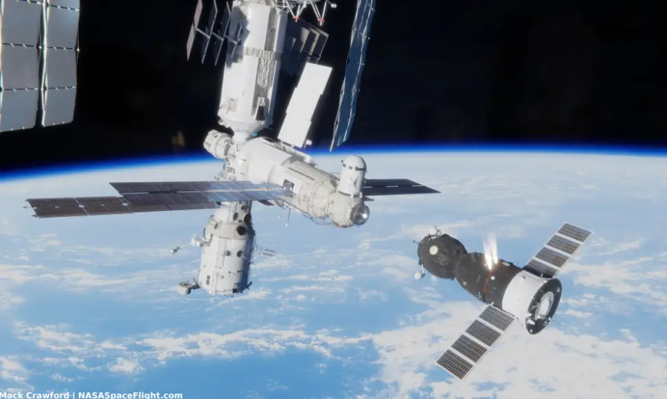 Soyuz MS-18 crew relocates spacecraft to Nauka