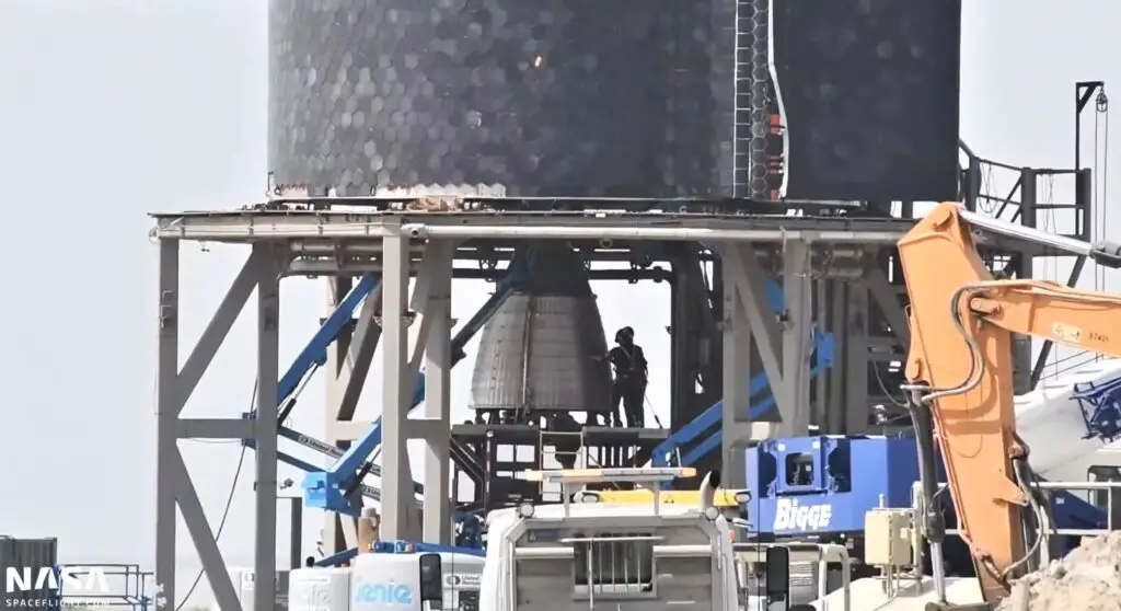 SpaceX installs Raptor Vacuum engine on first orbital-class Starship