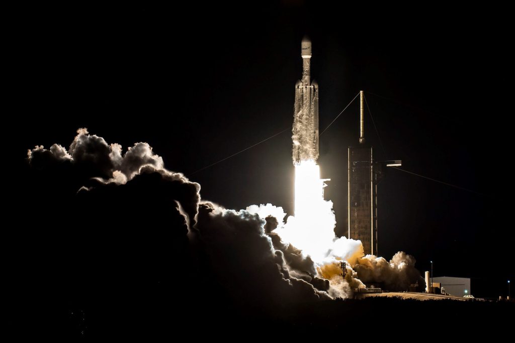 SpaceX Falcon Heavy launches first ViaSat-3 satellite