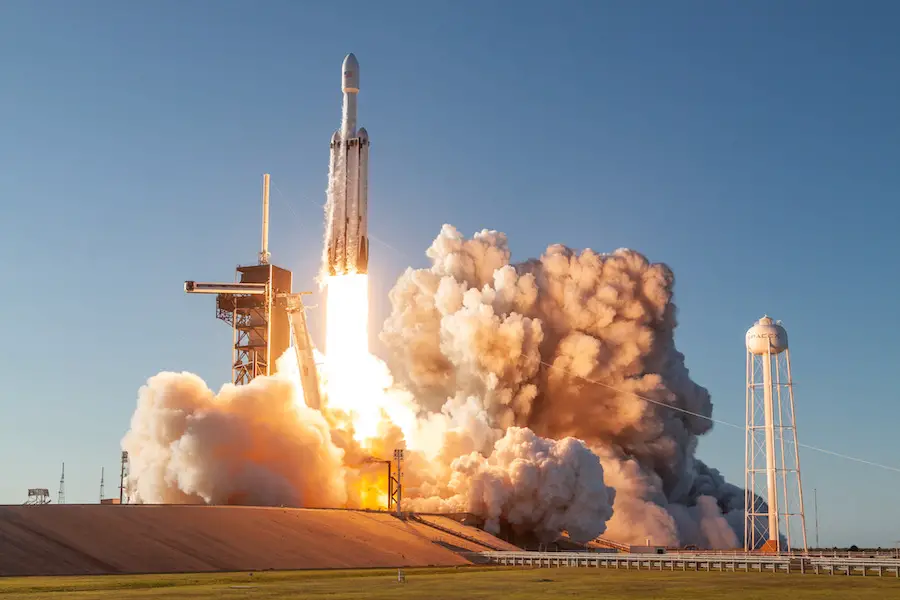 Falcon Heavy’s first national security launch slips to October