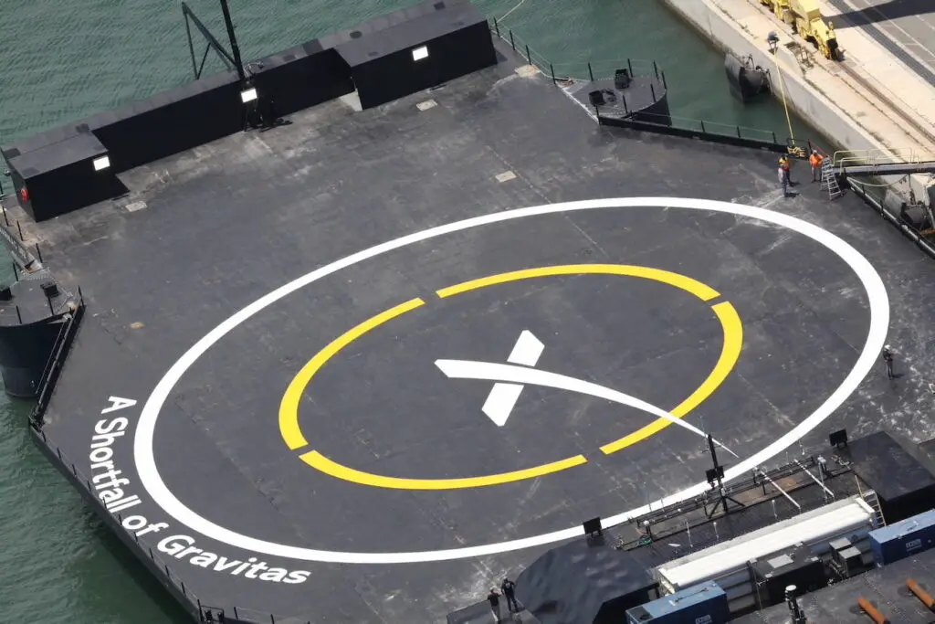 New SpaceX drone ship arrives at Port Canaveral