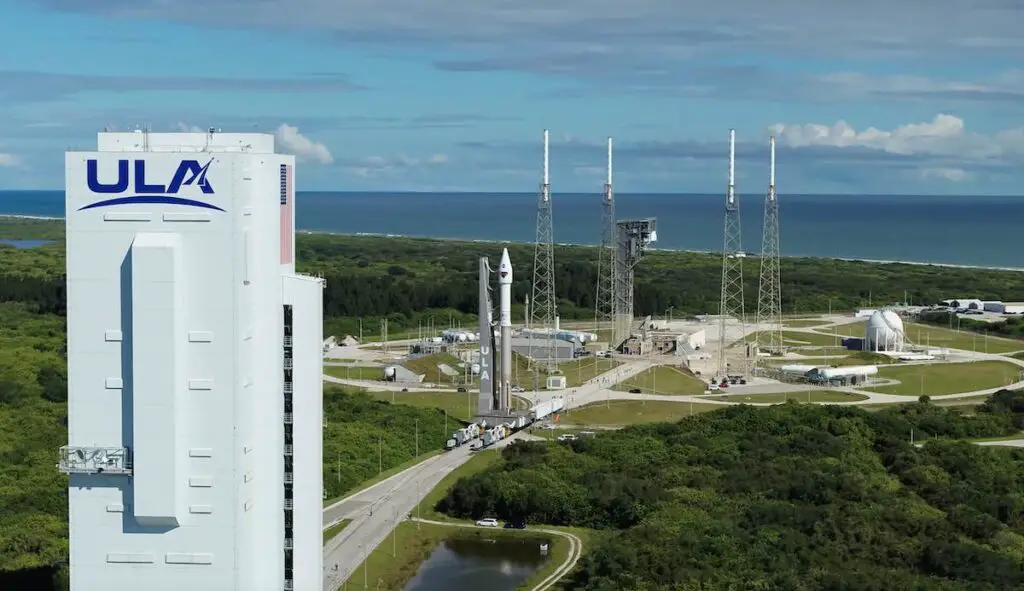 Video: Aerial views of Atlas 5’s rollout with Lucy
