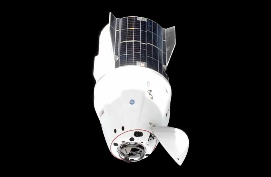 SpaceX crew capsule relocated outside space station before Boeing mission