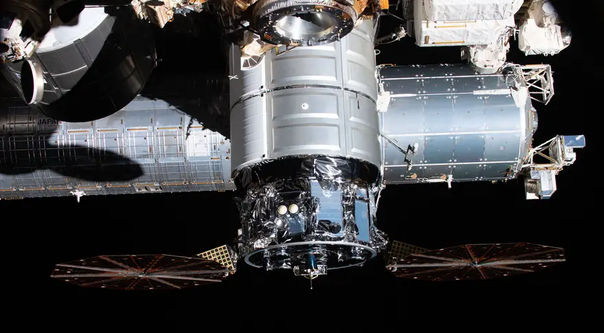 Cygnus departs ISS after reboost test