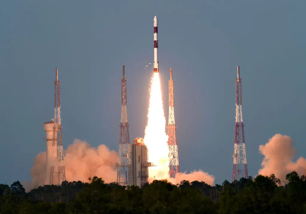 Indian rocket launches three satellites for Singapore