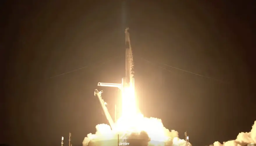 SpaceX launches Crew Dragon on first private mission