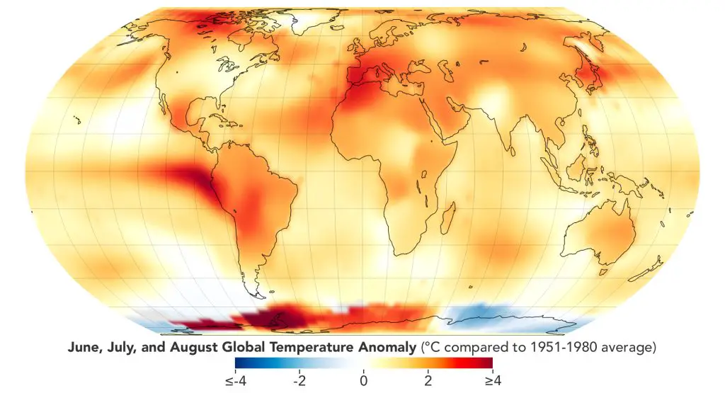 NASA: El verano de 2023 es el más caluroso en el registro