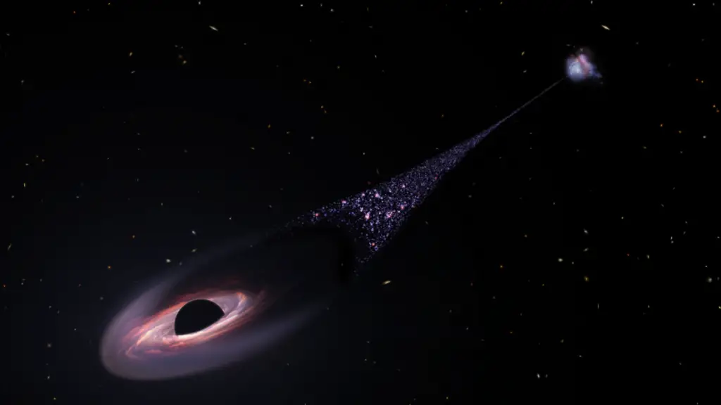 Using Hubble, researchers accidentally discover ejected black hole forcing star creation