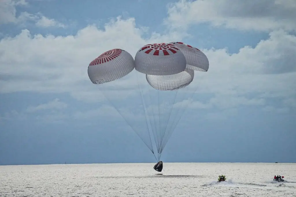 Four civilian space travelers back on Earth after landmark flight