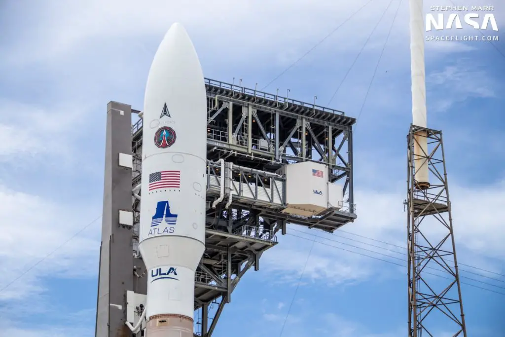 Atlas V launch with two experimental military satellites delayed due to weather