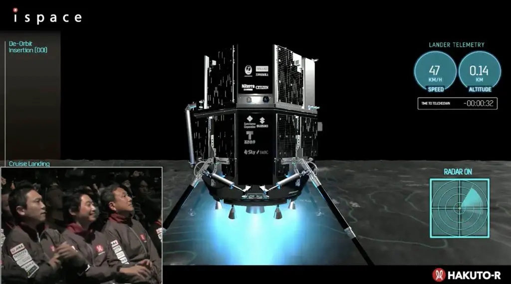 First ispace lunar lander feared lost