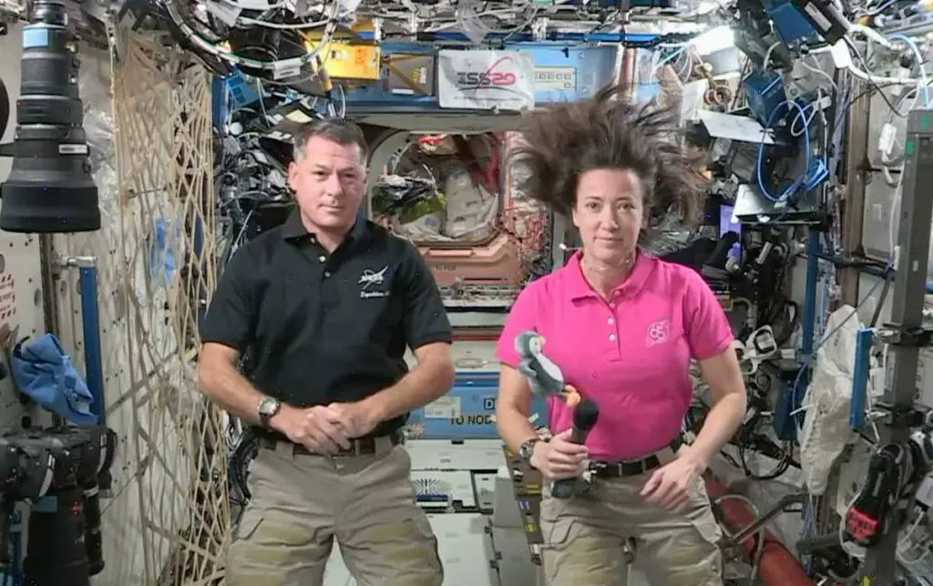 Watch our interview with two International Space Station astronauts