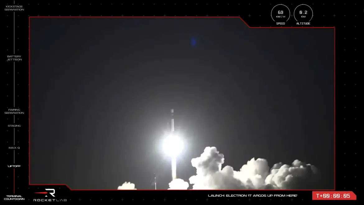 Rocket Lab launches “It Argos Up From Here” mission