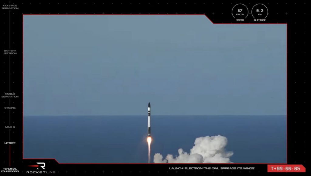Rocket Lab launches “The Owl Spreads Its Wings” mission