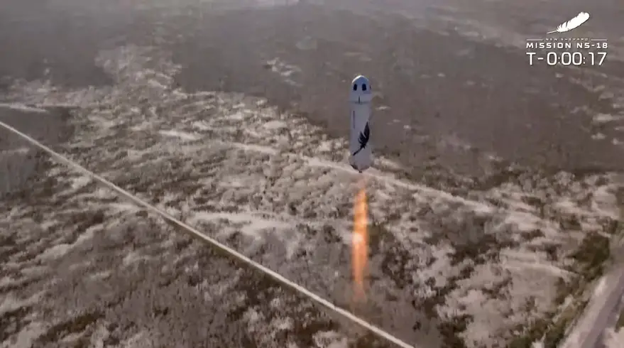 Blue Origin launches second crewed New Shepard mission