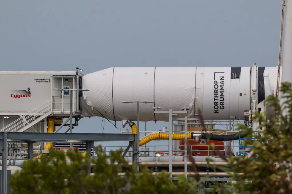 Antares rocket ready for launch on space station resupply mission