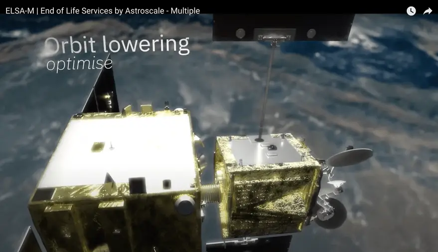 Video shows Astroscale’s plan to deorbit multiple satellites