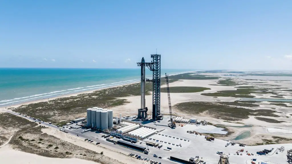 Starship is stacked and ready to make its second launch attempt