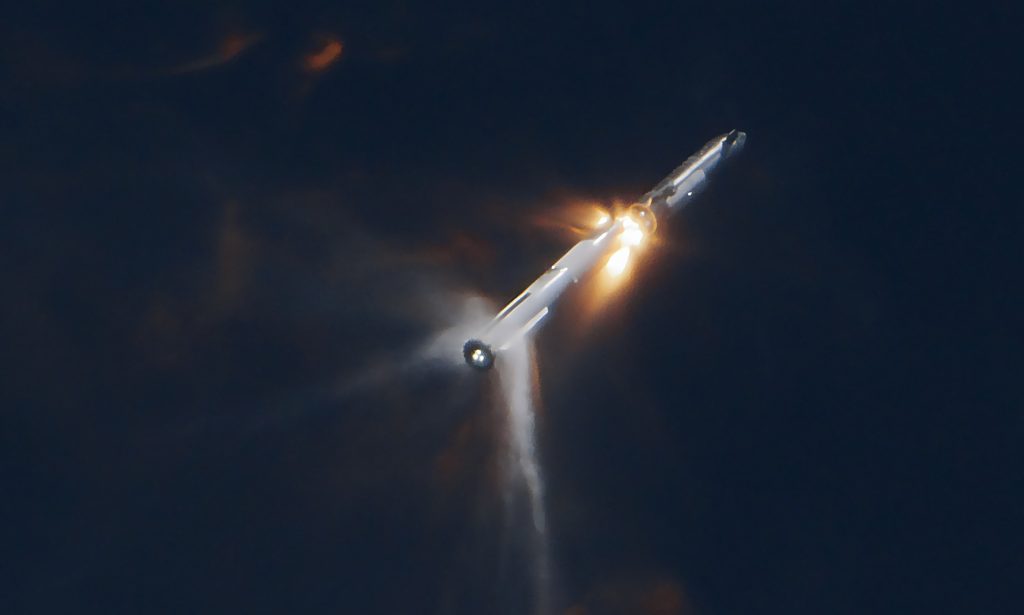 SpaceX says propellant venting caused loss of second Starship