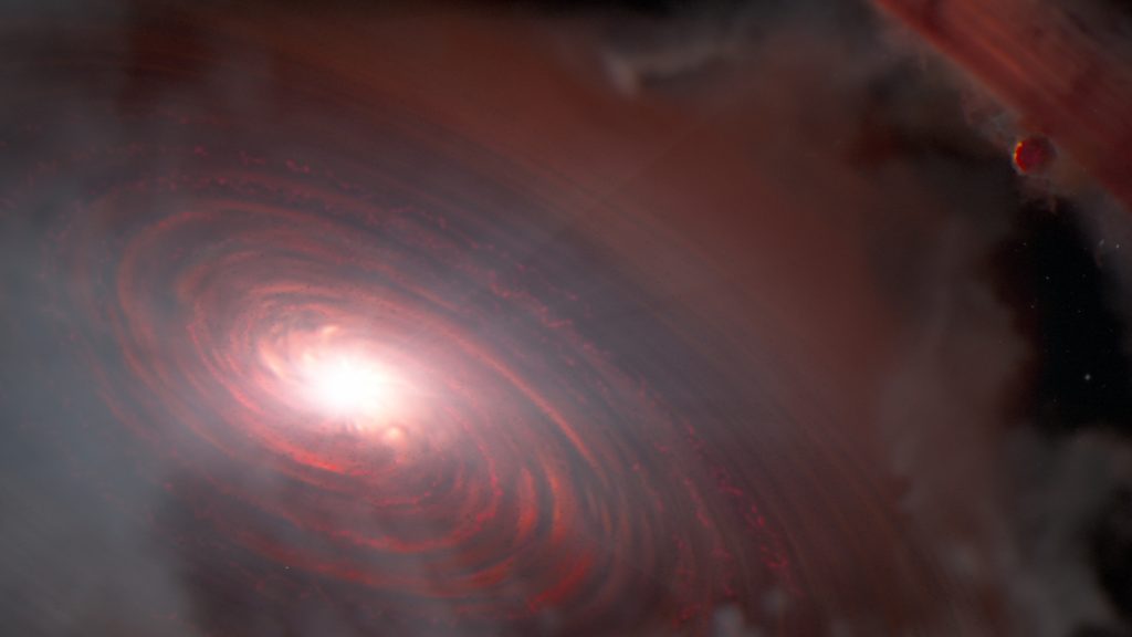 Scientists, using Webb, discover water vapor within a planet-forming disk