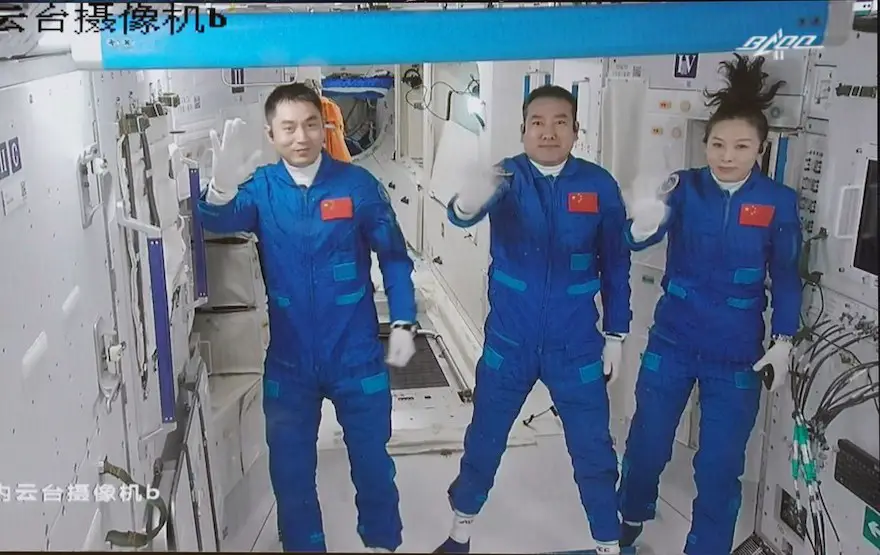 Three astronauts begin half-year mission on Chinese space station