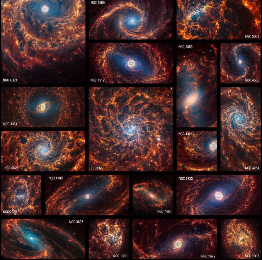 Daily Telescope: Webb telescope reveals breathtaking structure of galaxies